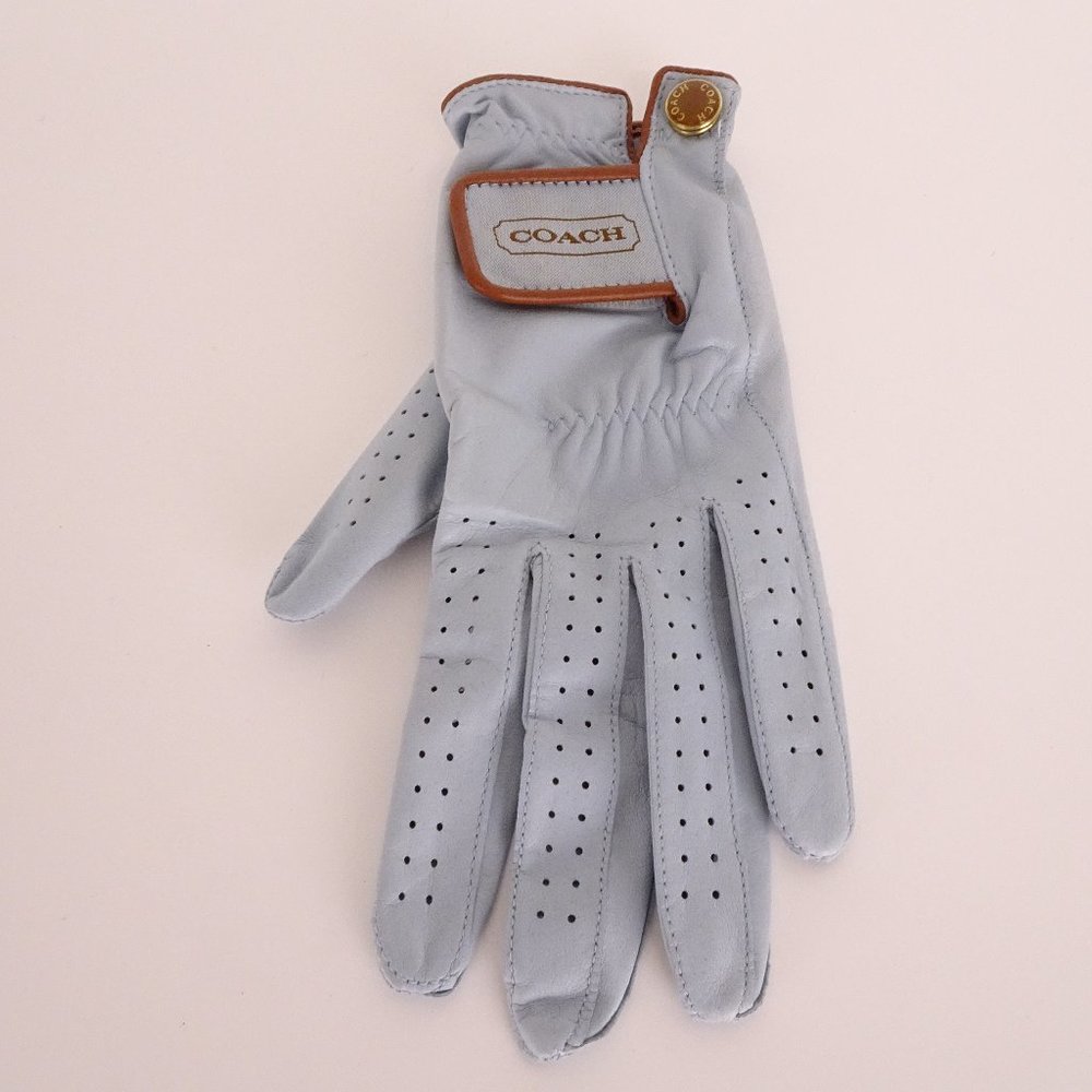 Coach Leather Light Blue Left-hand Golf Glove